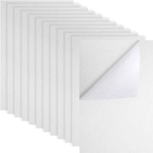 3 x AIEX 12 Sheets Self Adhesive Felt Sheets, 7.9x11.8inch Sticky Back for Crafts Drawer Liner Jewelry Box DIY (White)