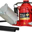 BIG RED 20 Ton (40,000 LBs) Torin Welded Low Profile Pneumatic Air Hydraulic Car Bottle Jack with Aluminum Alloy Pump and Unique Slow Release Equipment for Auto Repair and House Lift, RedTQ20006D