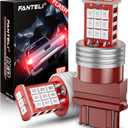 3157 LED Bulb Flashing Brake Lights, 300% Brighter 3156 3047 3057 3457 4157 4057 Plug and Play Strobe Blinking LED Stop Tail Lights, Brilliant Red