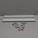 Yecaye Cord Hider, 113in Grey Cord Covers for Wires on Wall, One-Cord Cord Organizer, Easy Install Cable Management Kit, Wire Cover Home Office, W0.59in H0.4in, Grey (Small)