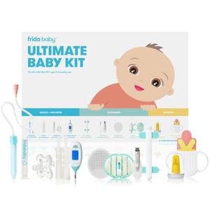 Frida Baby Ultimate Baby Kit, 10 piece New Born Essentials Gift Set Includes Wellness Sick Day, Gas Relief, Grooming Tools & Teething Toys Frida Baby Ultimate Baby Kit, 10 piece New Born Essentials Gift Set Includes Wellness Sick Day, Gas Relief, Grooming Tools & Teething Toys