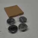 X AUTOHAUX 68mm Outer Diameter Car Wheel Center Caps Universal Tyre Hub Cap Carbon Fiber Pattern 4pcs