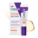 CeraVe Skin Renewing Vitamin C Eye Cream, Vitamin C, Hyaluronic Acid, Ceramides & Caffeine, Under Eye Cream For Dark Circles and Puffiness, Fragrance Free & Ophthalmologist Tested, 0.5 Fl. Oz