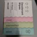 Dew Well - Deodorant Wipes Variety 50 Pack (Mint, Rose, Cucumber)