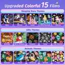 PIKOY Star Projector for Kids Gifts, 15 Films+15 Soothing Sounds Machine Baby Night Light Projector, Remote 360 Rotation Fruit Ocean Star Lights for Ceiling Decor, Kawaii Birthday Gifts Girls Toys
