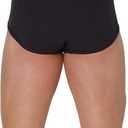 Hanes Men's Underwear Briefs, Cotton Mid Rise Briefs, Covered Waistband, Moisture Wicking, Multi-pack (Black, L)