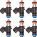 Bapmic 0280158091 Fuel Injectors Compatible with Mazda 6 CX-9 MKZ MKX Ford Edge Taurus Mercury Sable Lincoln MKS MKT(Pack of 6)