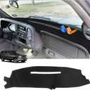 Autorder Dashboard Cover Mat for 1997-2000 Chevy Chevrolet Silverado/GMC Sierra C1500 C2500 C3500 K1500 K2500 K3500, 1997-1999 GMC Yukon/Chevy Tahoe Accessories Dash Cover Flannel Dash Mat Protector