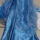 AHLPO Elsa Dress Princess Costume for Girls Birthday Party Halloween Cosplay Princess Dress Up Snow Queen Elsa Costume Fancy Dress Up with Long Cape for Toddler Kids Age  Year Old 130