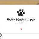 TwoDays Funny Dog Dad Cards with Envelope and Sticker, Cute Father's Day Card from Dog Pets Son Daughter, Gifts for Dog Lovers, Happy Pawther's Day (4"x 6") Set of 16