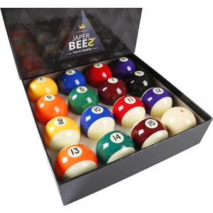JAPER BEES Pool Balls Billiard Balls Pool Table Balls Set Regulation Size Classic Pro and Marble (Premium)