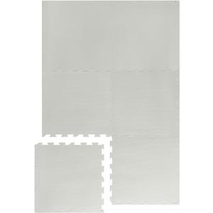 3 Sprouts Baby Play Mat - Kids Foam Puzzle Play Mat with Interlocking Foam Tiles for Baby Play Area, Kids Playroom - Safe, Non Toxic EVA Soft Floor Mats with Fun Puzzle Design - Gray