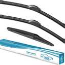 OEM Windshield Wiper Blades Replacement for Toyota Rav4 2019 2020 2021 2022 2023 2024 2025 Mazda 5 2006-2015, All Weather Original Factory Quality Front & Rear Wipers Set 26"+16"+12" (Pack of 3)