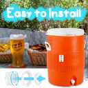 Push Button Water Spigot Replacement, Reusable Compatible with Igloo 2, 3, 5, and 10 Gallon Water Cooler, BPA-Free, Durable 5 Gallon Outdoor Bucket Spigot