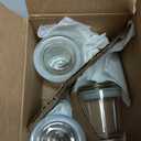 Airtight Smell Proof Glass Jar 6 Oz Pack - Bundle with 4 Clear Glass Storage Containers for Herbs, Tea, Coffee, Spices, More | Stackable Stash Jars 6 Ounces