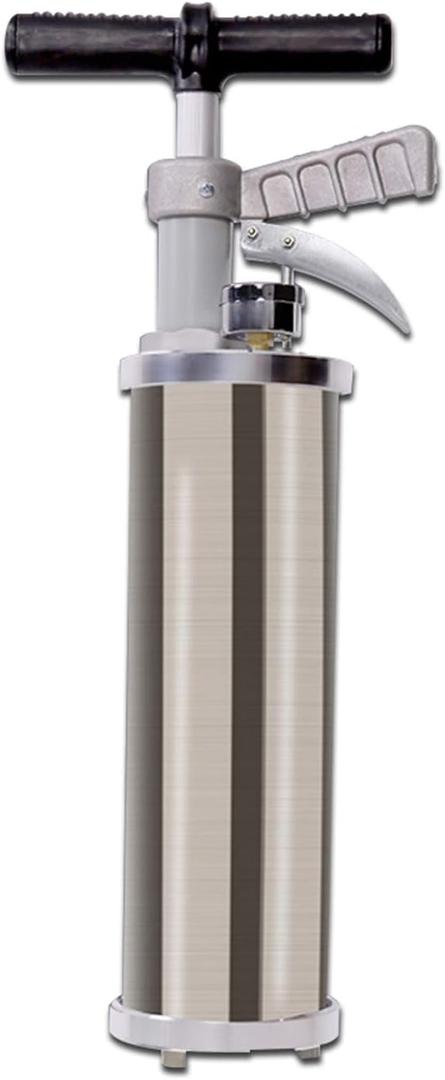 Portable High Pressure Kinetic Toilet Plunger Air Drain Blaster Pump for Bath Toilets Bathroom Shower Kitchen Clogged Pipe (Gray)