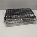 4-Tier Stackable Closet Organizers and Storage Shelves, Clothes Shelf Organizer Basket Bins, Foldable Sweater Storage for Closet Organizer System, Black (Patent Pending)