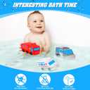 2 x Bath Toys for Toddlers 1-3 - Toy Car Mold Free Baby Bath Toys for Infants 6-12 Months No Hole Bath Toys for Babies Toddlers Bathtub Toys Pool Toys Bath Toys for Kids Ages 1-3 Water Toys for Kids