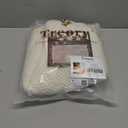 36 inch Christmas Tree Skirt: Pencil Tree Skirt for 6ft Tree, Diamond Edge Knit Cream White Small Tree Skirt, Vintage Tree Skirts, Rustic Farmhouse Christmas Decorations