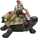 Sunthus Garden Gnome Turtle Statues Yard Art Resin Figurine Decorations Outdoor Garden Dcor (Green)