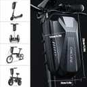 CHICLEW Portable Electric Scooter Bag, Quick Release Scooter Storage Bag with 2L/3L Large Capacity, Waterproof Front Handlebar Bag for Carrying Phone, Wallet, Tools