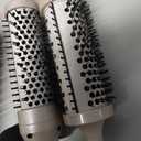 Traveling 60 Mins Auto Off Thermal Brush 3 in 1 Set Ionic Heated Round Curling Create Volume & Smoother Hair Style for Fully Dried Hair Ceramic Fast Heating Curling Iron Brush with Temperature