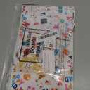 Pasimy 50 Pcs Birthday Drawstring Bags Birthday Favor Bags Birthday Gift Bag Colorful Birthday Pouches Confetti Birthday Plastic Treat Candy Goodies Bag for Birthday Party Supplies
