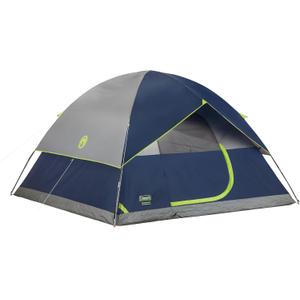 Coleman Sundome Camping Tent with Rainfly, 2/3/4/6 Person Tent Sets Up in 10 Mins, Weatherproof Shelter for Camping, Festivals, Backyard, Sleepovers, & More, Size: 6 Person (PFAS Free)