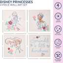 Disney Princess 4 Pack Square Canvas Wall Art Set, 11''x11'' each