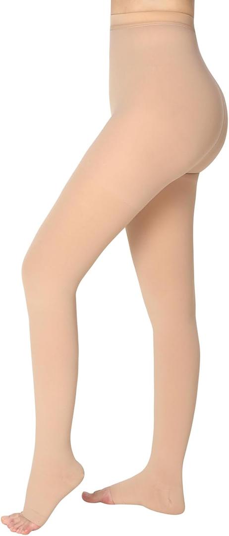 Medical Compression Pantyhose Stockings for Women Men, 20-30 mmHg Compression Socks Support Hose Tights, M