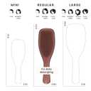 Tangle Teezer Chrome Ultimate Detangler Brush for Wet & Dry Hair, Eliminates Knots & Reduces Breakage for Straight to Curly Hair Types, Chocolate Bronze