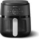 Philips Air Fryer 2000 Series - 13-in-1 functions, 6.6 Quarts, Compact Design with Cooking Window, Black, (NA231/00)
