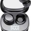 Sleep Ear Buds, 2025 True Wireless Earbuds, Ultra-Mini Bluetooth 5.4 Earbuds for Side Sleepers, 53H Play Hi-Fi Stereo 3D Bass Noise Cancelling Bluetooth headphones, USB C, IP7 Waterproof LED Earphones