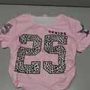 RoseSeek Girl's 2 Piece Summer Outfits Short Sleeve Ruched Basic Tess and Camo Cargo Pants Sets Trendy Pure Pink 12Y