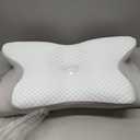 Cervical Pillow for Neck Pain Relief - Ergonomic Pillow for Sleeping Side Sleeper Pillow for Adults, Contour Neck Pillow Cooling Memory Foam Pillows, Orthopedic Bed Pillow for Back Stomach Sleepers (Blue + Grey)