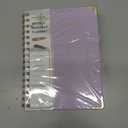 4 x 2026 Planner, Weekly and Monthly Calendar Planner from January 2026 - December 2026, 5.75" x 8.38" Hardcover Leather Hourly Appointment Book with Tabs, A5 Spiral Daily Planners for College School Work Home, Purple