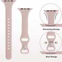 9 x STG Sport Slim Thin Narrow Silicone Bands Compatible with Apple Watch Band Ultra 3/2/1 49mm, Series 11/10 46/42mm, 9/8/7 45/41mm, SE 6/5/4 44/40mm, 3/2/1 42/38mm for Women Men