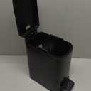 Cesun Small Bathroom Trash Can with Lid Soft Close, Step Pedal, 6 Liter / 1.6 Gallon Stainless Steel Garbage Can with Removable Inner Bucket, Anti-Fingerprint Finish (Matte Black)