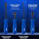 Orion Motor Tech 10pc Drum Brake Tool Kit, Drum Brake Tool with Drum Brake Spring Tool, Brake Spring Compressor, Brake Spring Pliers, Drum Brake Adjusting Tool, Brake Spoon Set, Brake Drum Tool Kit