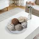 8 Pcs Natural Handmade Decorative Balls, Bowl Filler Orbs for Home Decor, Table Centerpiece & Dough Bowl Vase Decor