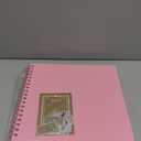 8X8 Inch DIY Scrapbook Photo Album, Kraft Blank Paper Scrap Book 40 Pages Memory Book for Wedding Family, Pink