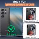 for Samsung Galaxy S25 Ultra Phone Case, S25 Ultra Magnetic Case Built-in Invisible Stand [Compatible with MagSafe] [Military-Grade Protection] Shockproof Cover for Galaxy S25ultra (Clear)