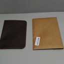 Genuine Leather A5 Journal Cover Refillable Notebook Cover, Fits 5.75 x 8.25 in, Card Slots Pocket & Pen Holder, Handmade Professional Leather Organizer for Men & Women, Travel & Work Diary Cover (Brown)