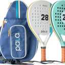 P.ala Set of 2 Padel Rackets one Montecarlo and one Monaco Mint and One Navy Blue Padel Bag