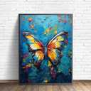 10 x Butterfly Poster Art Print, Animal Painting Wall Art Abstract Artwork, Colorful Wildlife Prints Decor for Bedroom Bathroom Living Room 62 (Butterfly, 8 x 10 inches, Unframed)