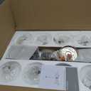 VONLUCE 8-Light Sputnik Chandelier, Frosted Glass Ceiling Light Fixture