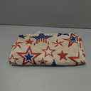 Horaldaily 4th of July Square Tablecloth 6060 Inch, Patriotic Memorial Day Blue Red Star Independence Day Washable Table Cover for Party Picnic Dinner Decor (Beige)