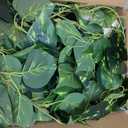 Waipfaru Fake Plants Artificial Plants Indoor, 2Pcs 34" Realistic Artificial Hanging Fake Pothos Vines Ivy Potted, Faux Pothos for Living Room Office Bedroom Bathroom Kitchen Shelves Indoor Home Decor
