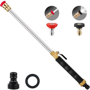 2025 Upgraded Jet Nozzle Power Washer for Garden Hose, 2-In-1 High Pressure Wand with 2 Different Nozzles and Quick ConnectorsHydro Nozzle High Pressure Washer Tools For Patio Car Pet Washing