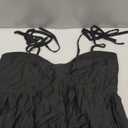Narecte Casual Summer Dress for Women Flowy Sun Dress Mini Slip Dress cute Spaghetti Strap Dress Black M